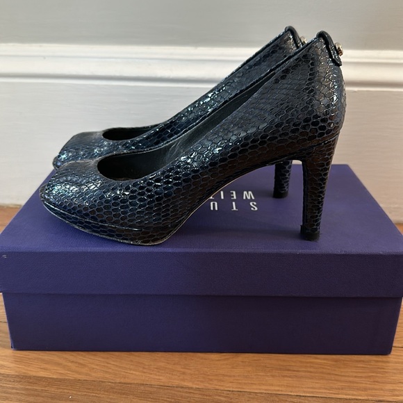 Stuart Weitzman size 6.5 Sea Crystal Snake heel - used in great condition! - Picture 2 of 6